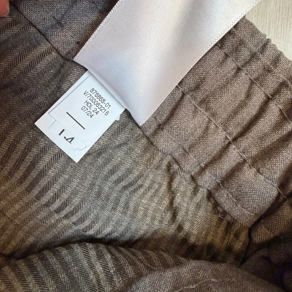 Banana Republic Tapered Fit Herringbone Drawstring Pants 32x26 NWT 876868 READ
